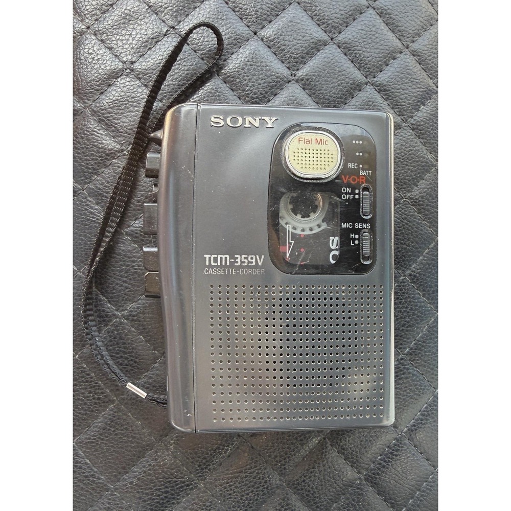 VTG Sony TCM-359V Cassette-Corder Flat Mic VOR Function Cassette Not Playing